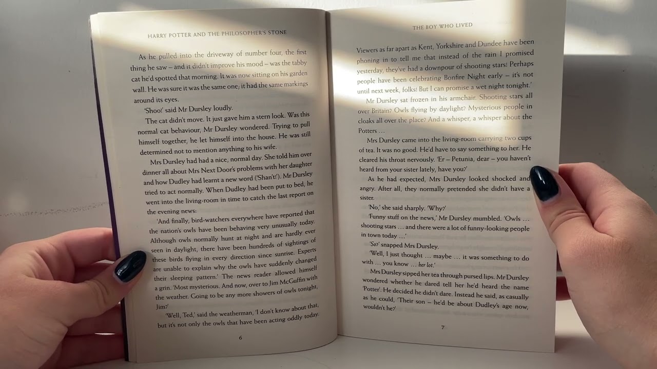 ASMR reading HARRY POTTER and the philosopher’s stone