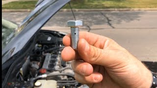Changing my oil banjo bolt (oil feed bolt) on my Mazda