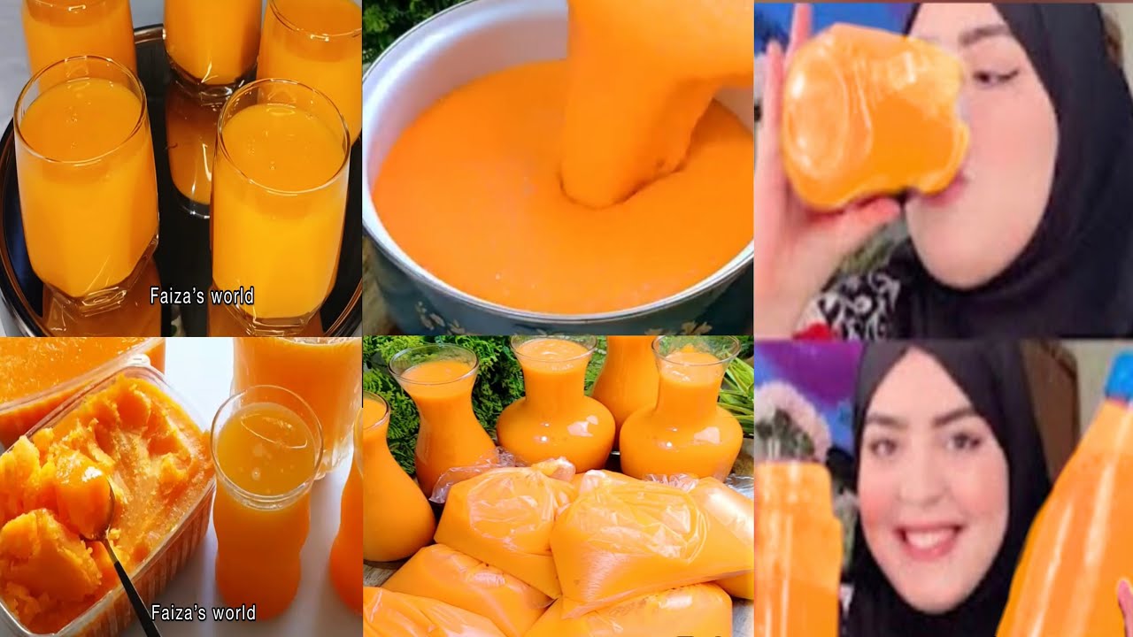 Напиток «Муракиз». Приготовьте этот напиток для Рамадана вот так 🍊🥕🍑✨