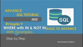 MS SQL where clause with IN and NOT IN Operator | Learn How to use the IN and NOT IN Operator