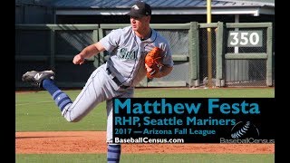 ... — 2017 arizona fall league (peoria javelinas) seattle mariners
right-handed pitching prospect matthew festa throws for t...