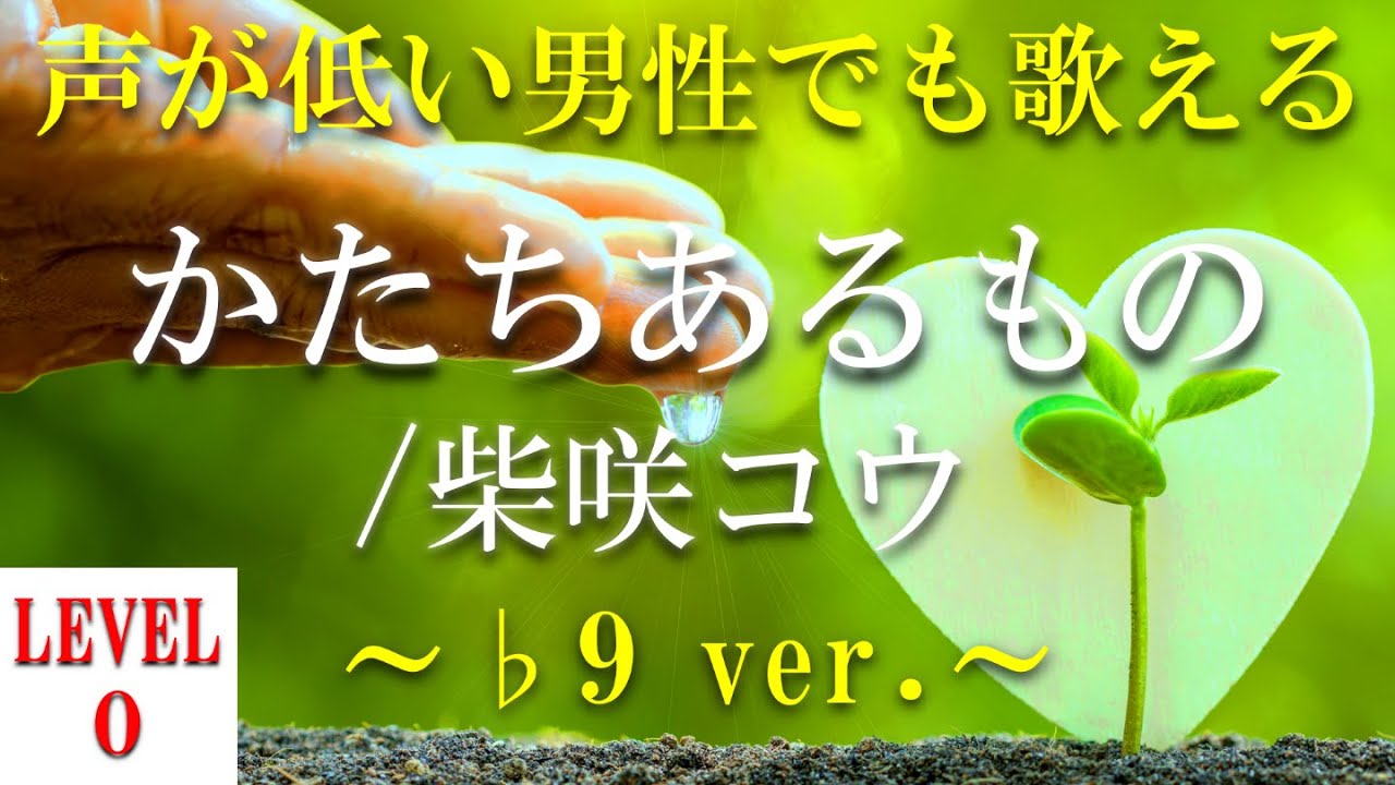 声が低い人でも歌える 歌ってみた かたちあるもの 柴咲コウ 9 Ver 3のオク下 音域 Mid1c Mid2e レベル0 フル 歌詞付き Yayafa