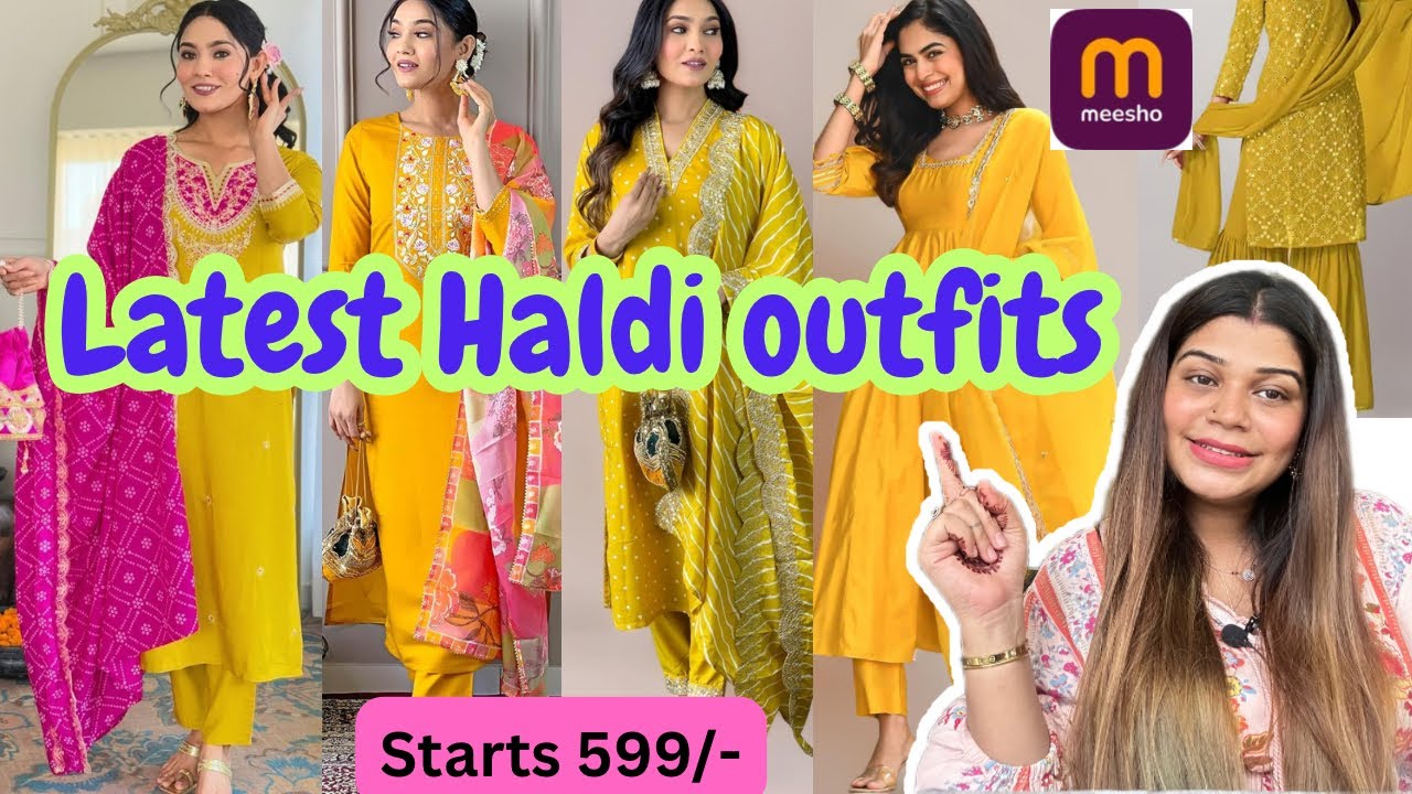 Latest Haldi Outfits Haul | Budget-Friendly Haldi Dress Ideas | Meesho & Amazon Try-On 