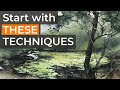 Top3 techniques for beginners in watercolor painting  best watercolor tips  painting tutorial