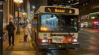 CTA Bus Ride 4 Cottage Grove From Lake/Randolph To 53rd Street CTA New Flyer D40LF 2007 #1351