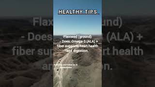 Ground flax = omega-3 ALA + fiber for heart and digestion support  #flaxseed #omega3 #hearthealth