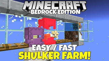 Minecraft Bedrock: Easy SHULKER FARM Tutorial! MCPE Xbox PC Switch