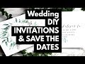 Wedding Planning Bride on a budget under 10k | STATIONARY SAVE THE DATES, DIY INVITATIONS & MORE!