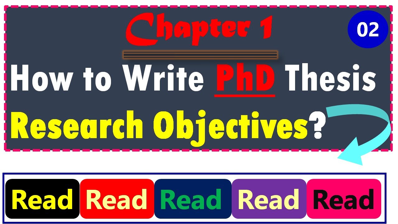 objectives of phd thesis