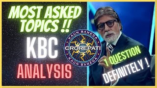 Most Asked Topics in KBC | most asked KBC questions | kbc analysis | KBC syllabus | kbc general ques screenshot 4