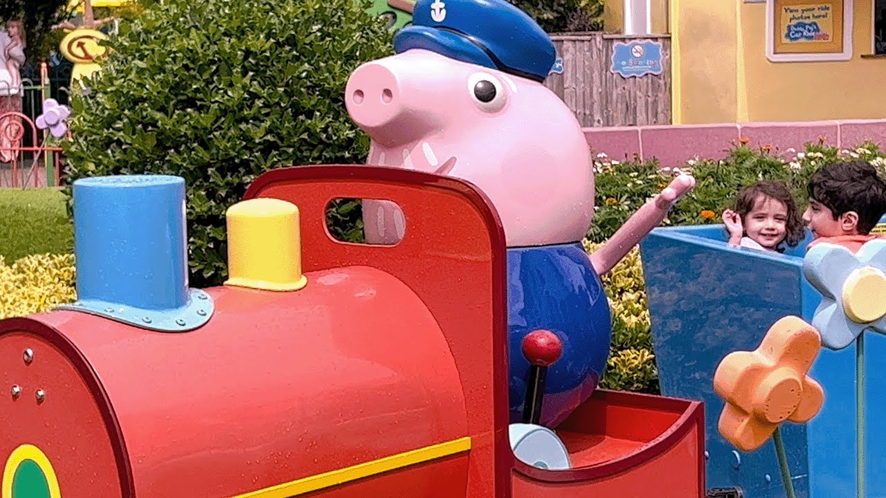 Grandpa Pig’s Long Train Ride at PEPPA PIG WORLD! #peppapig - YouTube