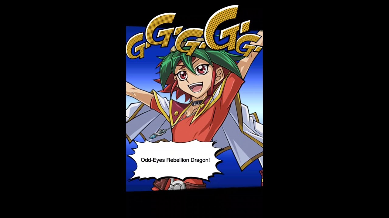Yugioh Duel Links - Yuya XYZ summon Odd Eyes Rebellion