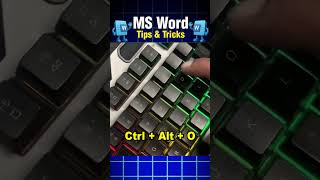 MS Word की Easy Tips & Tricks हिंदी में #MSWord #ComputerCourse #AITips #WordTutorial #Shorts