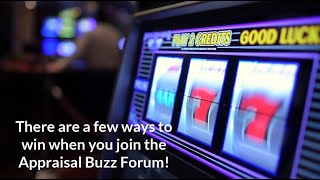 The Appraisal Buzz Forum will Choose a Person to Win a Valuation Expo Pass Every Week