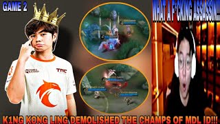 Mirko Is Hyped After Watching K1NG KONG A Jungler From TNC, Cooked EVOS ICON IN GAME 2 with a LING.