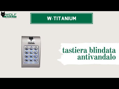 Tastiera antivandalo Titanium per la gestione di accessi a distanza con il software 8Access.