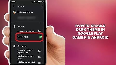 How to Enable Dark Theme in Google Play Games in Android