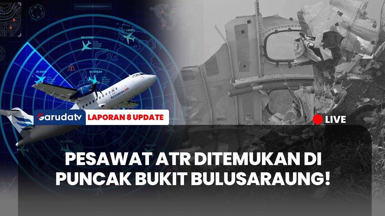 Basarnas Temukan Bagian Pesawat ATR 42-500 di Puncak Bukit Bulusaraung Pangkep! I LAPORAN 8 UPDATE