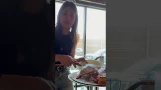 Chicago Deep Dish pizza cheese pull gone wrong! 🍕😭 #chicago #pizza #funny #shorts #viral