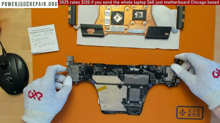 ASUS ROG ZEPHYRUS G14 GA402RK laptop charge port power jack repair fix socket input port connector