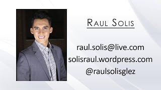 Raul Solis - Demo Reel 2015