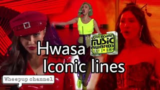Hwasas Iconic lines at the MAMA