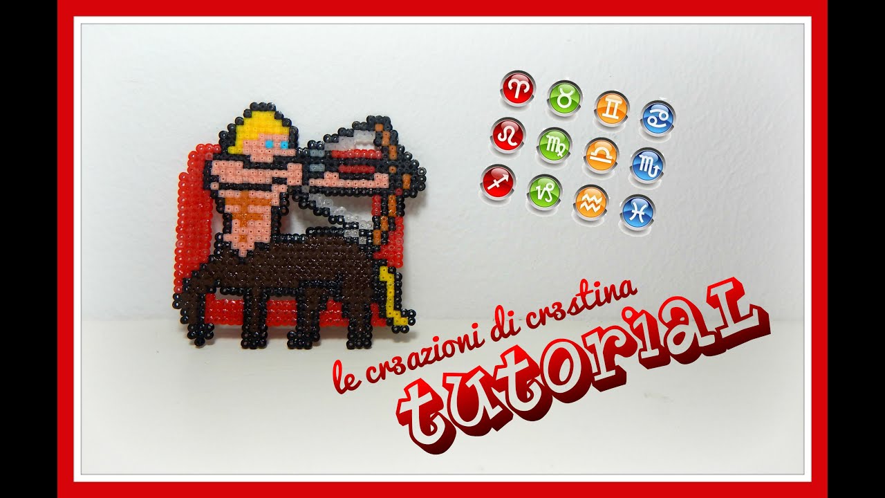 Tutorial Segno Zodiacale del Sagittario con Hama Beads - DIY Star Signs/Zodiac Series