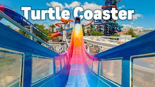 CRAZY Turtle Coaster Water Slide at The Land of Legends | Longest Slide in Turkey