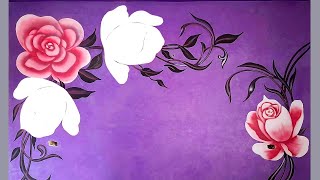 Beauty Revealed Stencil Rose Drawing