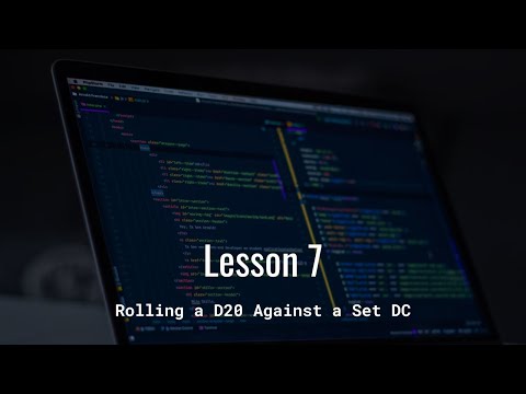 Rolling a D20 Against a Set DC | Conditionals w/ Python