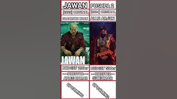 JAWAN Vs pushpa 2 Allu Arjun x Shahrukh Khan #viralshortvideo