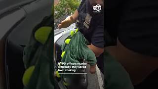 NYPD officers reunite with 10-month-old baby they helped save from choking