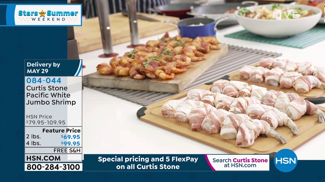 Curtis Stone 2 lbs. Pacific White Jumbo Shrimp YouTube