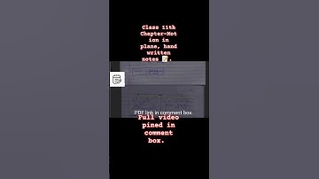 Full Video. 👆Motion in Plane. hand written notes. link in comment box.#physics #iit