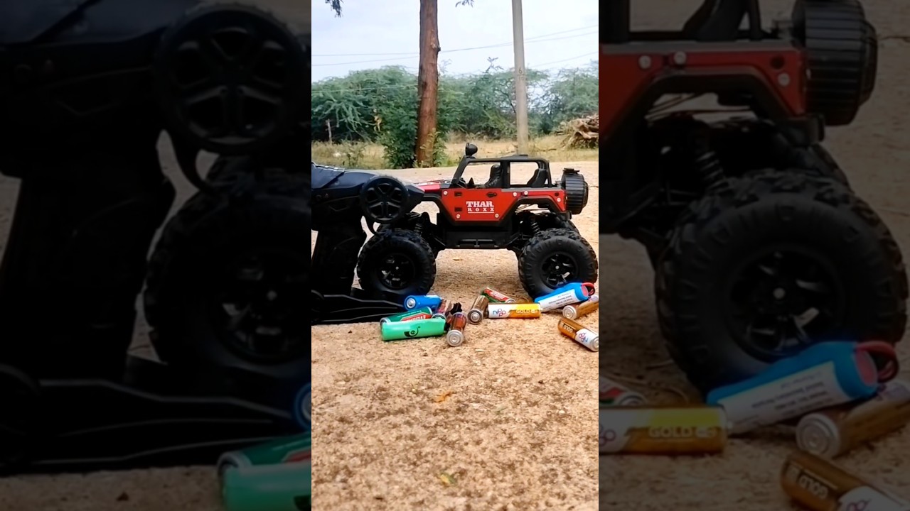 RC NEW   🛻 THAR ROXX CAR OFF-ROAD JEEP 4X4 REMOTE CONTROL JEEP 