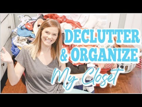 DECLUTTER & ORGANIZE MASTER CLOSET // ULTIMATE CLEAN WITH ME 2019 ...