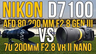 MOTRET BOLA PAKAI NIKON D7100 LENSA AFD 80 200MM DAN 70 200 VR II NANO