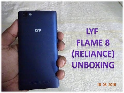 LYF Flame 8 4g Smartphone With jio Happy New Year Offer Unboxing - YouTube
