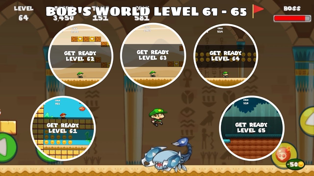 BOB'S WORLD GAME LEVEL 61 62 63 64 65 🚩
