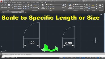 AutoCAD Scale to Specific Length | AutoCAD Scale to Specific Size