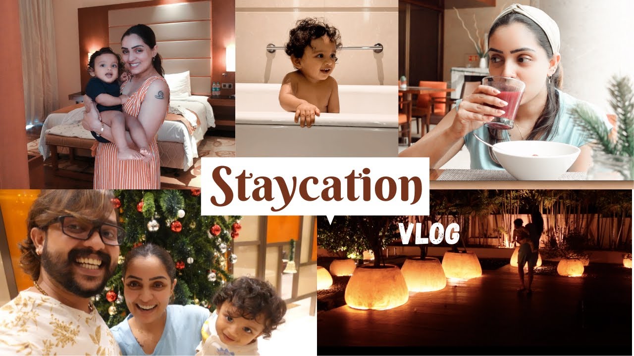 Staycation Vlog : Marriot Courtyard | Nimmy Arungopan | Arun Gopan | Baby Aaryan