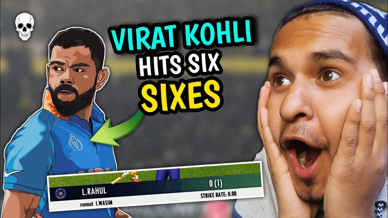 Virat Kohli Hits 6 SIXES in 1 OVER! | Real cricket 22 - YouTube