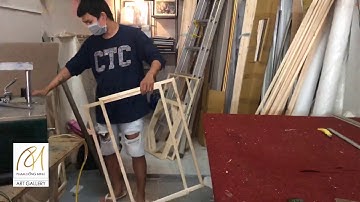 Tranh canvas / Đóng khung tại xưởng / Lhung Tranh 7