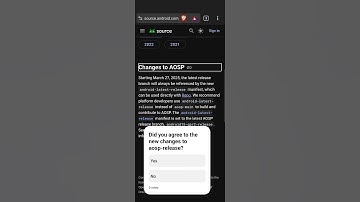 Changes to AOSP Release Branch #android #aosp #shorts