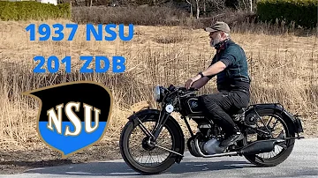 1937 NSU 201 ZDB -  Motorsykkel Motorrrad Mororcycle - Sandefjord, Norwegen