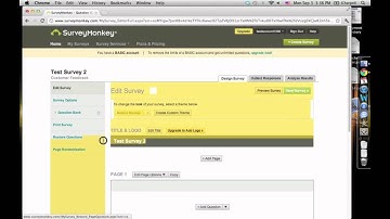 Survey Monkey Tutorial