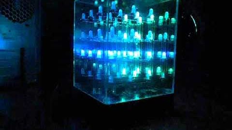 Hypnocube Animated LED Cube in use with WQ choons