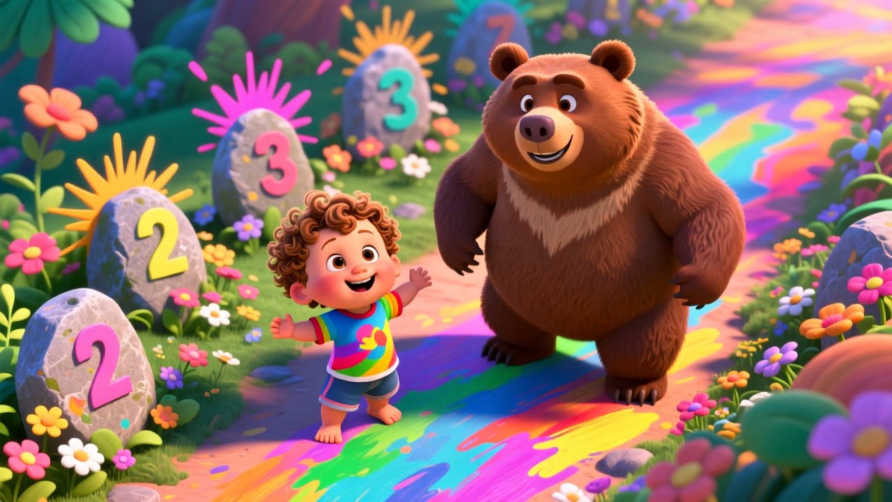 Bear Valley 123 FunRun 🐻🔢 Fun Counting Song for Kids Toddlers Preschool Learning Adventure