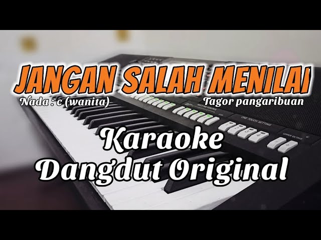 Jangan salah menilai - Karaoke tanpa vokal Dangdut | Nada cewek class=