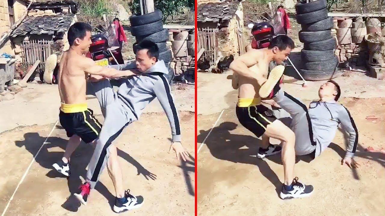 Sanda Masters VS Wing Chun Железный человек, шок крит от одного дюймового удара | Кунг-фу Battleking